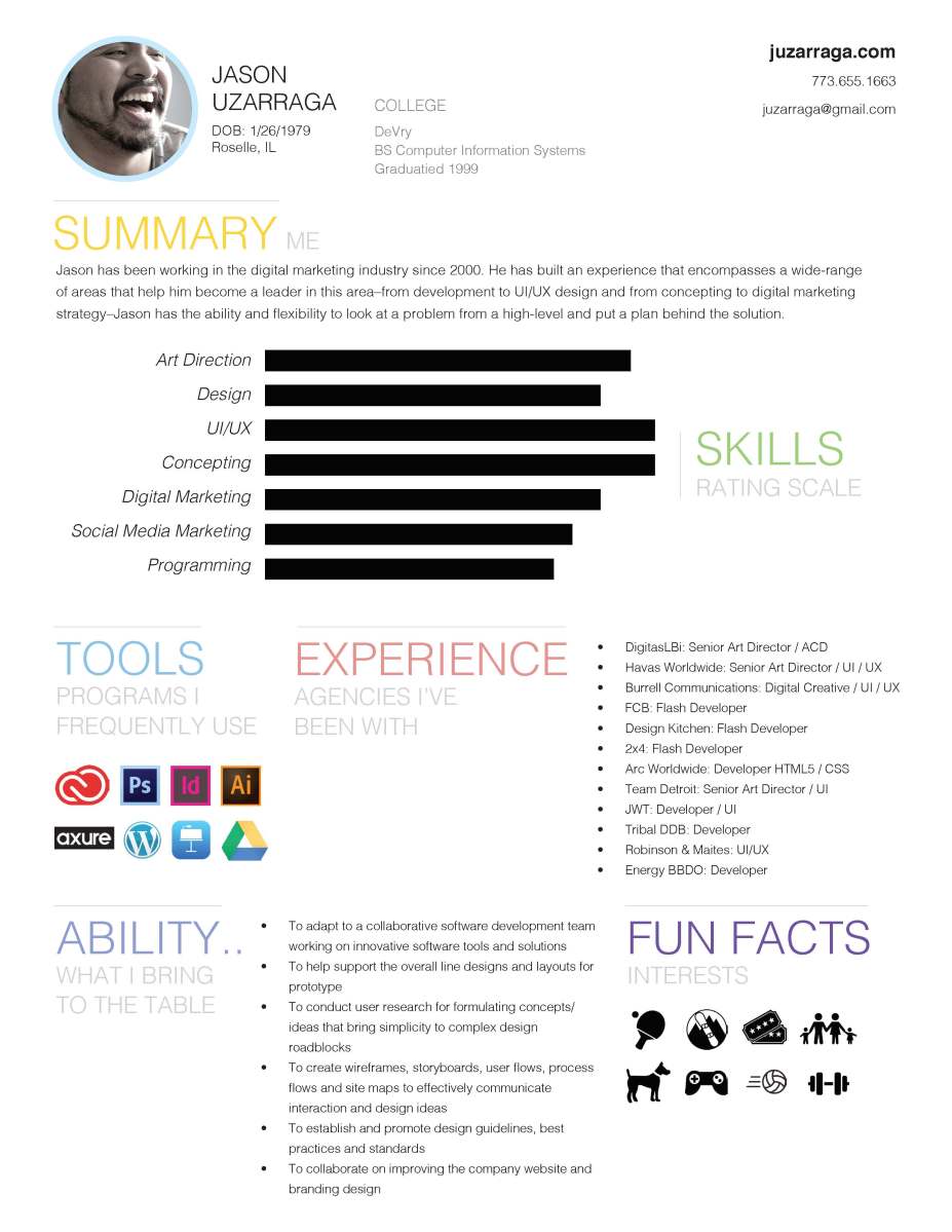 Jason Uzarraga—Infographic Resume